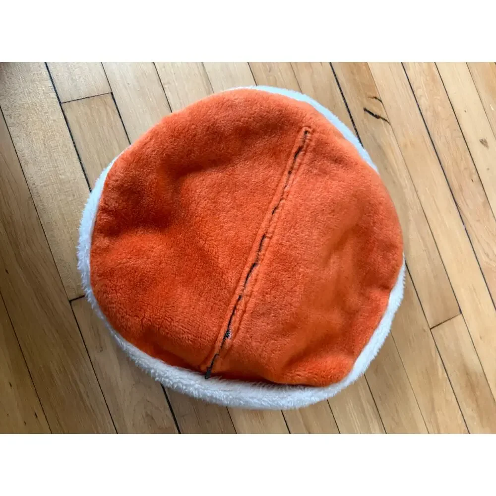 Retro Vintage Orange round stuffed appliqué‎ elephant pillow
